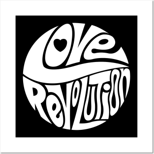 Love Revolution - WHITE Posters and Art
